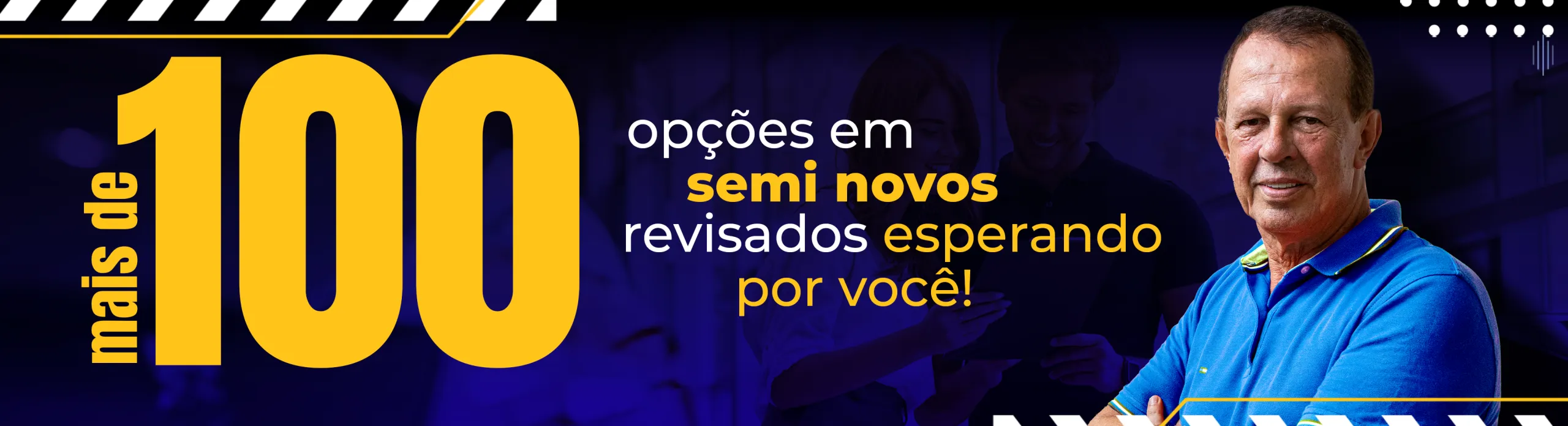 Mais de 100 opções em seminovos revisados esperando por você